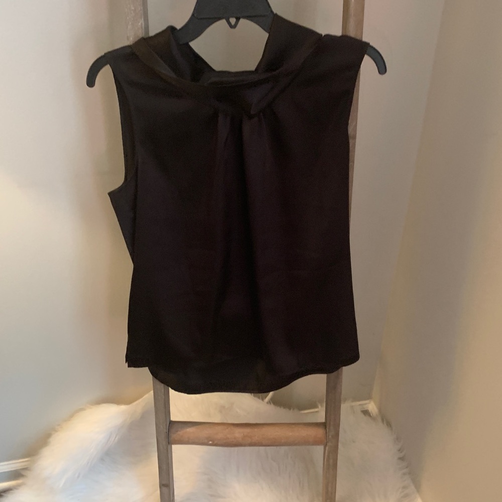 Chico’s Silky black cowled tank
